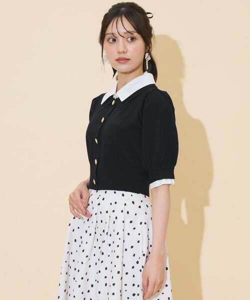 WILLSELECTION(ウィルセレクション)の「レイヤードカラープルオーバー(ニット/セーター・レディース・モカ/ダークブラウン/ブラック/グレー・FREE)」の5枚目の写真