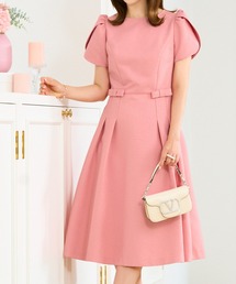 Prima Scherrer（プリマシェレル）の「エアリーツイード チューリップ スリーブ ワンピース Prima Scherrer（ワンピース）」