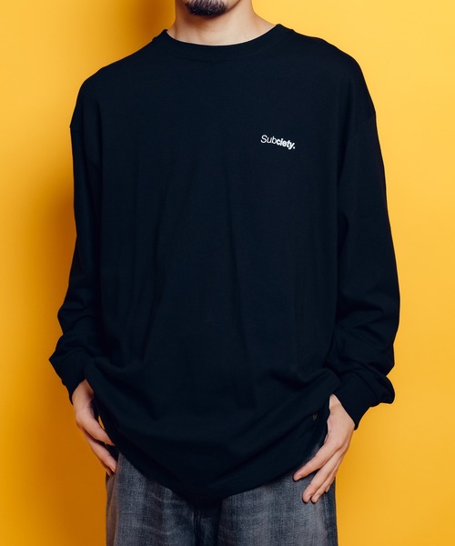 Subciety（サブサエティ）の「Flower L/S tee（Tシャツ/カットソー・メンズ・ホワイト/ブラック・MEDIUM/X-LARGE/XX-LARGE/LARGE/SMALL）」の4枚目の写真