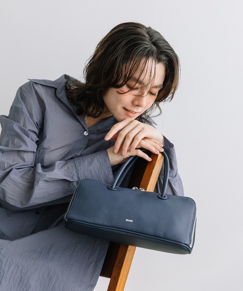BEAURE 横長 ブガッティ型 2Way ショルダー Bag