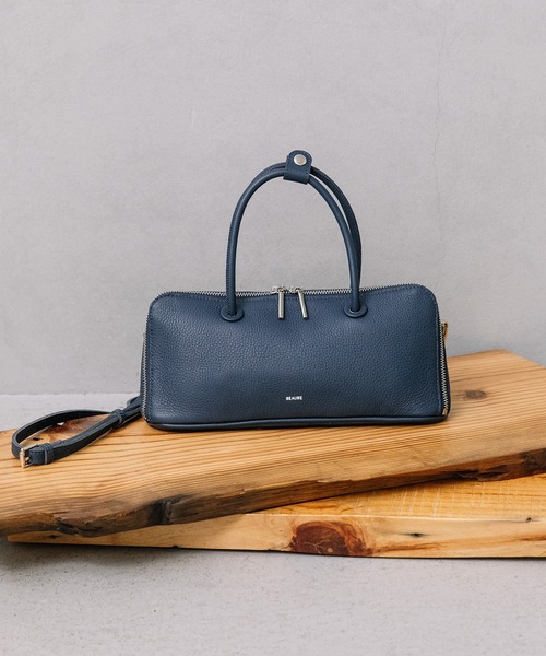 Beau're(ヴュレ)の「BEAURE 横長 ブガッティ型 2Way ショルダー Bag(ショルダーバッグ・レディース・ネイビー/ブラウン/アイボリー/ブラック/シルバー・FREE)」の8枚目の写真
