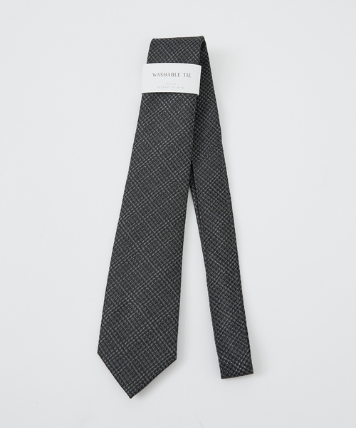 ABAHOUSE(アバハウス)の「【ウォッシャブル】チェック ネクタイ(ネクタイ・メンズ・ダークベージュ/チャコールグレー・フリー)」の11枚目の写真