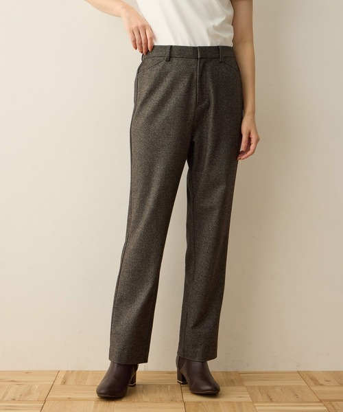DECOY SINCE 1981（デコイシンスイチキュウハチイチ）の「裏起毛テーパードパンツ【ウエストゴム・大きいサイズあり】（その他パンツ・レディース・チャコールグレー/ブラウン/ネイビー・61/64/67/70/76/80）」の3枚目の写真