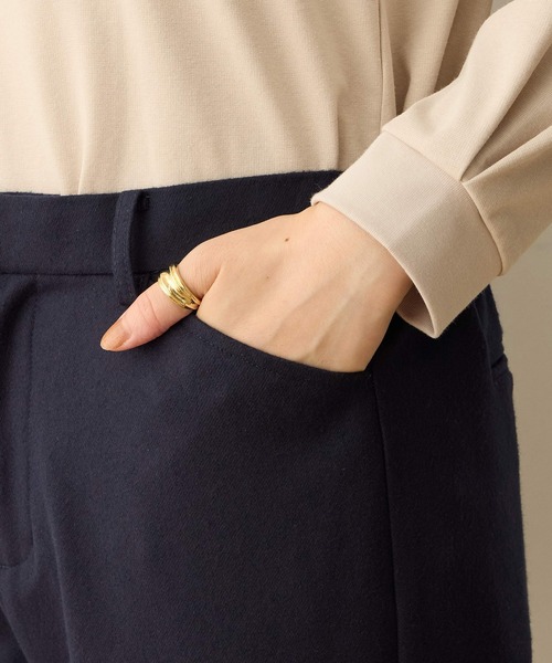 DECOY SINCE 1981（デコイシンスイチキュウハチイチ）の「裏起毛テーパードパンツ【ウエストゴム・大きいサイズあり】（その他パンツ・レディース・チャコールグレー/ブラウン/ネイビー・61/64/67/70/76/80）」の13枚目の写真