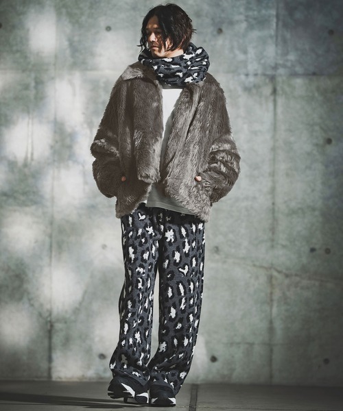 GLIMCLAP（グリムクラップ）の「mj11097-Shaggy Luxe Jacket フェイクファージャケット(192-049-gla-cf)（その他アウター・メンズ・ブラック/ブラウン/チャコール・S/M/L）」の9枚目の写真