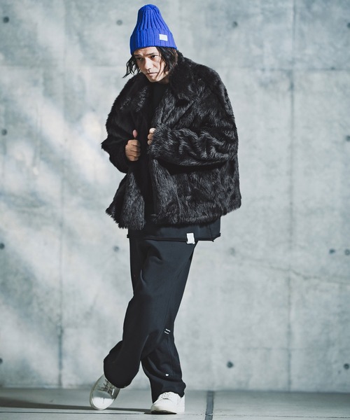 GLIMCLAP（グリムクラップ）の「mj11097-Shaggy Luxe Jacket フェイクファージャケット(192-049-gla-cf)（その他アウター・メンズ・ブラック/ブラウン/チャコール・S/M/L）」の14枚目の写真