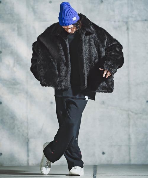 GLIMCLAP（グリムクラップ）の「mj11097-Shaggy Luxe Jacket フェイクファージャケット(192-049-gla-cf)（その他アウター・メンズ・ブラック/ブラウン/チャコール・S/M/L）」の15枚目の写真