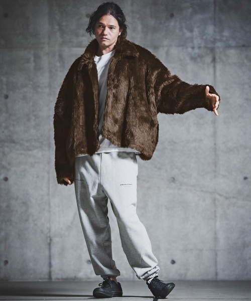 GLIMCLAP（グリムクラップ）の「mj11097-Shaggy Luxe Jacket フェイクファージャケット(192-049-gla-cf)（その他アウター・メンズ・ブラック/ブラウン/チャコール・S/M/L）」の19枚目の写真