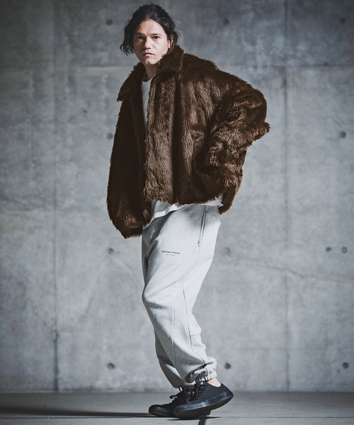 GLIMCLAP（グリムクラップ）の「mj11097-Shaggy Luxe Jacket フェイクファージャケット(192-049-gla-cf)（その他アウター・メンズ・ブラック/ブラウン/チャコール・S/M/L）」の20枚目の写真