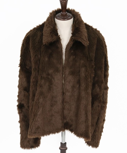 GLIMCLAP（グリムクラップ）の「mj11097-Shaggy Luxe Jacket フェイクファージャケット(192-049-gla-cf)（その他アウター・メンズ・ブラック/ブラウン/チャコール・S/M/L）」の22枚目の写真