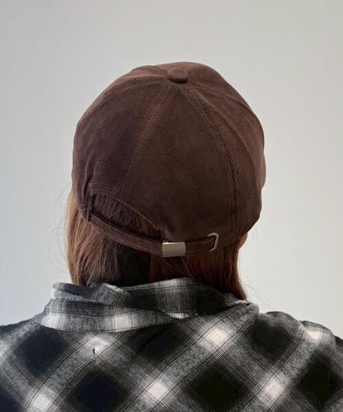 WEGO（ウィゴー）の「WEGO/CHILTONコーデュロイキャップ（キャップ・レディース・ブラウン/レッド/チャコールグレー・FREE）」の6枚目の写真