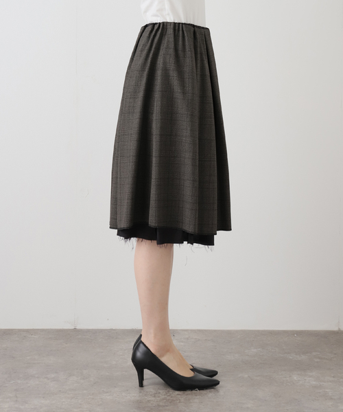 PROVOKE （プロヴォーク）の「【PROVOKE/プロヴォーク】 REVERSIBLE MIDI SK：スカート（スカート・レディース・ブラウン系その他・FREE）」の12枚目の写真