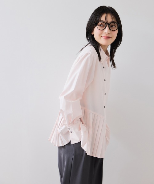 VIS（ビス）の「プリーツシャツ/イージーケア（シャツ/ブラウス・レディース・ホワイト/ピンク/ブルー・FREE）」の20枚目の写真