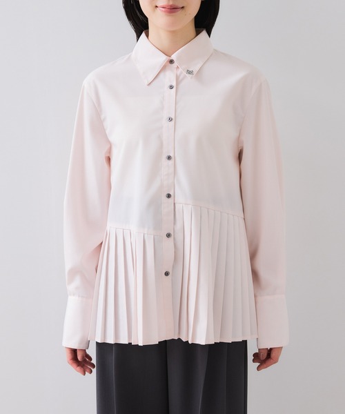 VIS（ビス）の「プリーツシャツ/イージーケア（シャツ/ブラウス・レディース・ホワイト/ピンク/ブルー・FREE）」の22枚目の写真