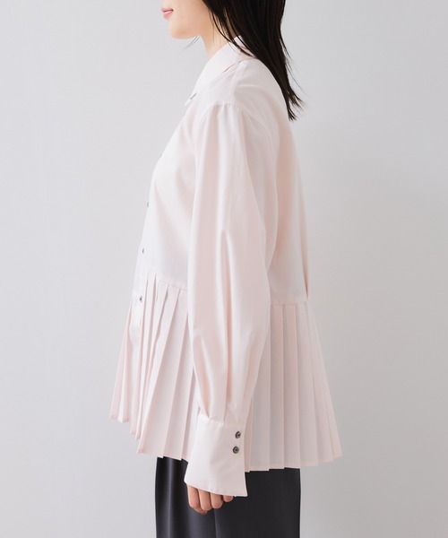 VIS（ビス）の「プリーツシャツ/イージーケア（シャツ/ブラウス・レディース・ホワイト/ピンク/ブルー・FREE）」の11枚目の写真