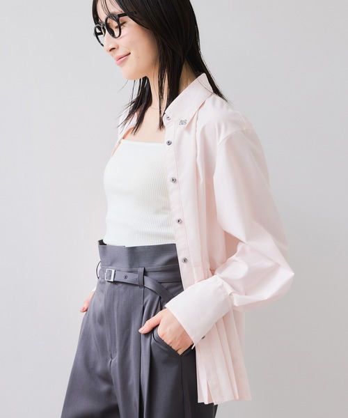 VIS（ビス）の「プリーツシャツ/イージーケア（シャツ/ブラウス・レディース・ホワイト/ピンク/ブルー・FREE）」の18枚目の写真