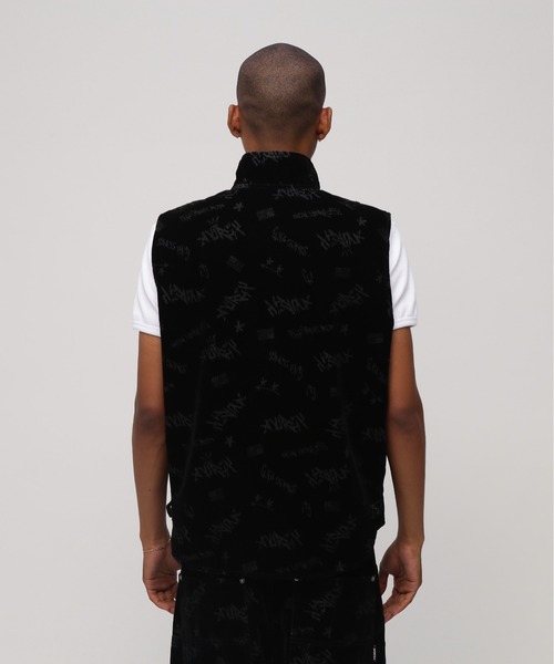 AVIREX(アヴィレックス)の「FLOCKING DENIM VEST / フロッキング デニムベスト / AVIREX / アヴィレックス(ベスト・メンズ・ブラック・MEDIUM/LARGE/X-LARGE)」の6枚目の写真