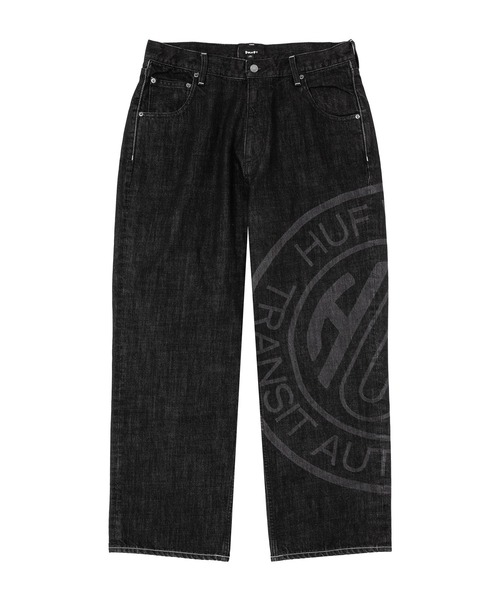 HUF(ハフ)の「TOKEN DENIM PANT(デニムパンツ・メンズ・インディゴブルー/ブラック・30/32)」の3枚目の写真