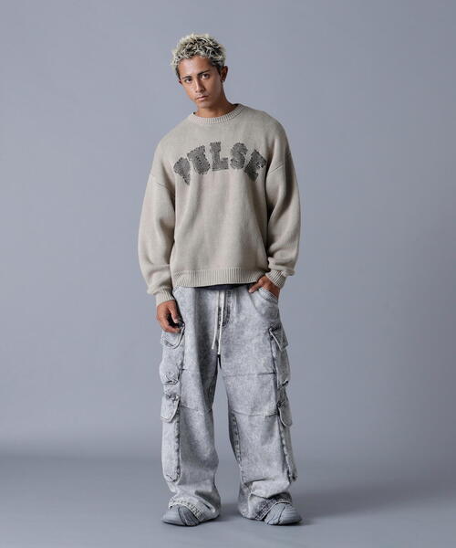 DANKE SCHON（ダンケシェーン）の「DankeSchon/ダンケシェーン/TC KNIT LOGO（ニット/セーター・レディース・チャコールグレー/ベージュ・L/M）」の17枚目の写真