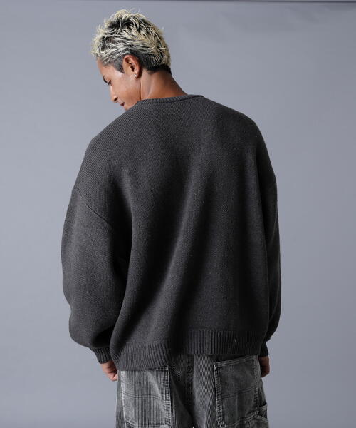 DANKE SCHON（ダンケシェーン）の「DankeSchon/ダンケシェーン/TC KNIT LOGO（ニット/セーター・レディース・チャコールグレー/ベージュ・L/M）」の22枚目の写真