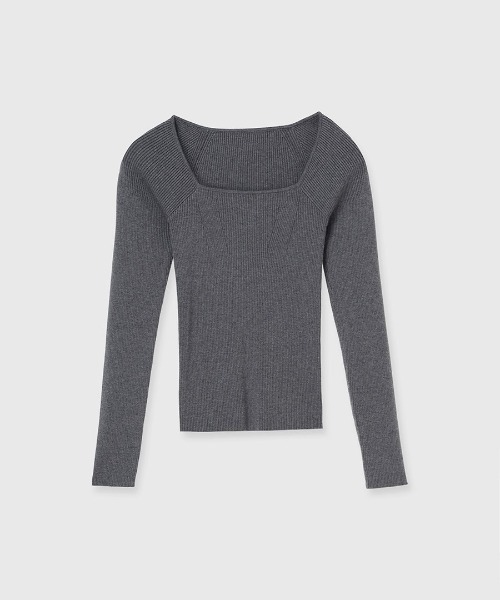 シルクカシミアブレンドデコルテリブニット（ニット/セーター