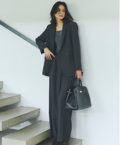 anuans（アニュアンス）の「シルクカシミアブレンドデコルテリブニット（ニット/セーター・レディース・グレー/アイボリー/ブラック/キャメル/バーガンディー・FREE）」の10枚目の写真