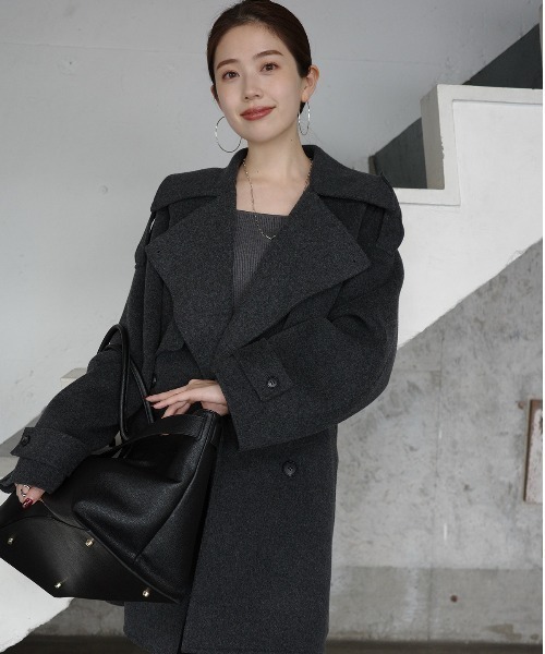 anuans（アニュアンス）の「シルクカシミアブレンドデコルテリブニット（ニット/セーター・レディース・グレー/アイボリー/ブラック/キャメル/バーガンディー・FREE）」の12枚目の写真