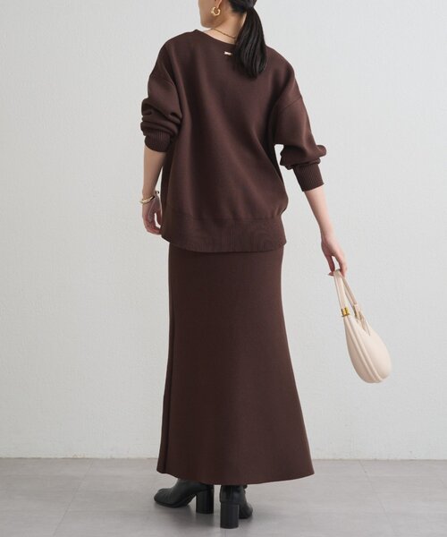 LOUNGEDRESS（ラウンジドレス）の「【@_shirabe.s_コラボ】スウェットライクマーメイドニットスカート（スカート・レディース・ブラウン/ブラック/ライトベージュ・FREE）」の22枚目の写真