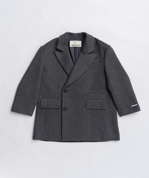 PRANK PROJECT（プランクプロジェクト）の「ウールダブルミドルコート / Wool Double Mid-Length Coat（その他アウター・レディース・グレー/マルチ/ブラック・FREE）」の18枚目の写真