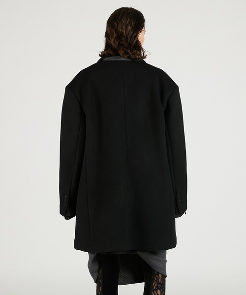 PRANK PROJECT（プランクプロジェクト）の「ウールダブルミドルコート / Wool Double Mid-Length Coat（その他アウター・レディース・グレー/マルチ/ブラック・FREE）」の22枚目の写真