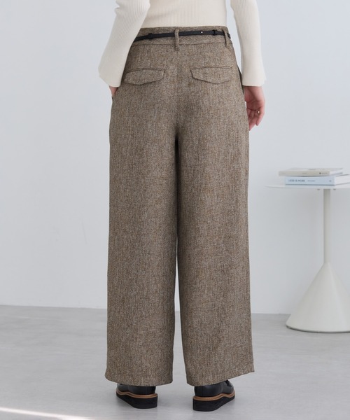 VIS（ビス）の「ツイード2タックワイドパンツ（その他パンツ・レディース・ブラウン系その他2/チャコールグレー・S/M）」の21枚目の写真