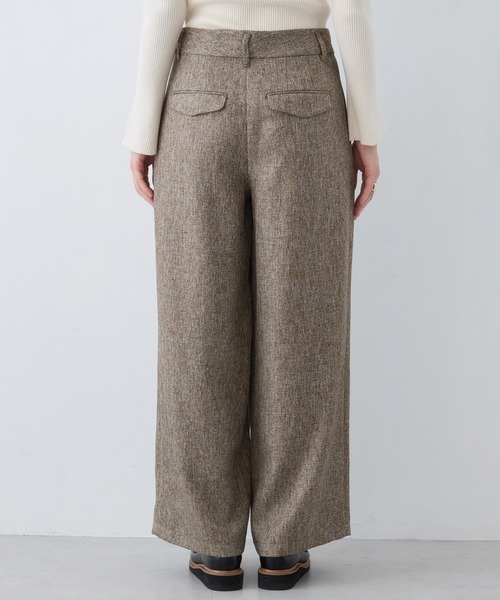 VIS（ビス）の「ツイード2タックワイドパンツ（その他パンツ・レディース・ブラウン系その他2/チャコールグレー・S/M）」の17枚目の写真