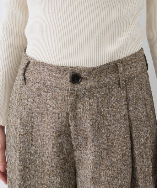 VIS（ビス）の「ツイード2タックワイドパンツ（その他パンツ・レディース・ブラウン系その他2/チャコールグレー・S/M）」の11枚目の写真