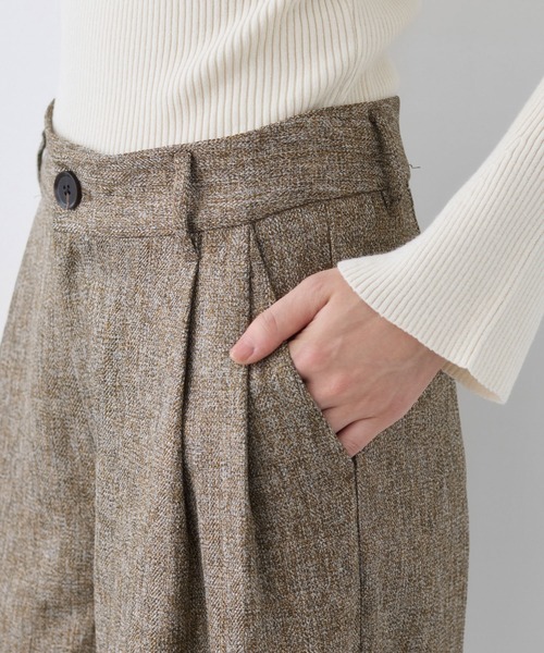 VIS（ビス）の「ツイード2タックワイドパンツ（その他パンツ・レディース・ブラウン系その他2/チャコールグレー・S/M）」の12枚目の写真