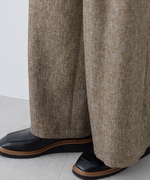 VIS（ビス）の「ツイード2タックワイドパンツ（その他パンツ・レディース・ブラウン系その他2/チャコールグレー・S/M）」の13枚目の写真