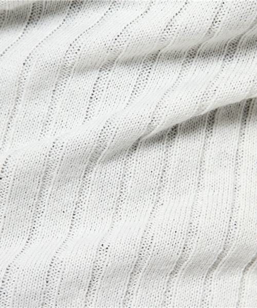 MOUSSY（マウジー）の「BASIC RIB KNIT（ニット/セーター・レディース・オフホワイト/オレンジ/カーキ/ブラック/トップグレー・FREE）」の11枚目の写真