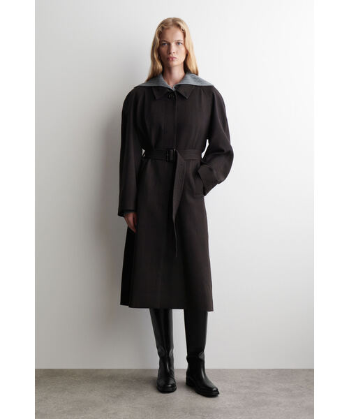 COS ネイビー トレンチコート32サイズ COS ネイビー トレンチコート32サイズ