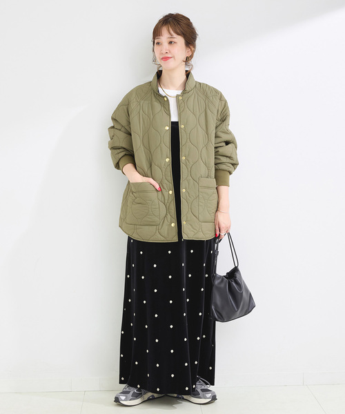 追加4》【WEB限定】手洗い可 / ベロアフラワー刺繍ワンピース