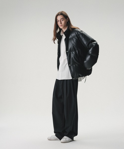 別注》【AVIREX for ADAM ET ROPE'】レザーダウンジャケット（ダウン