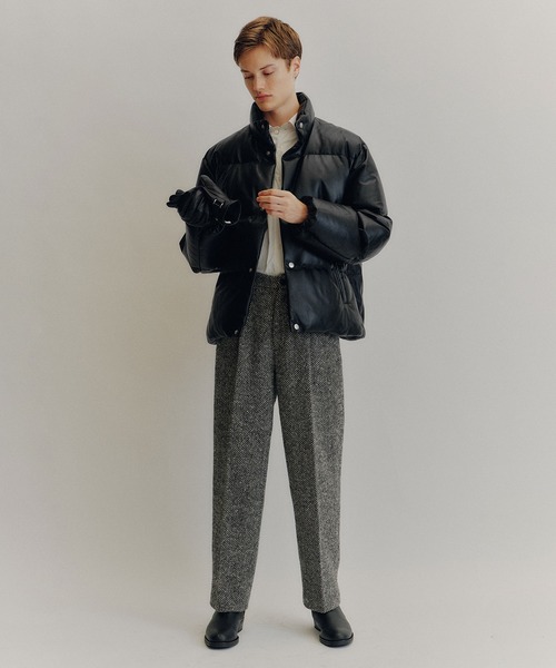 別注》【AVIREX for ADAM ET ROPE'】レザーダウンジャケット（ダウン