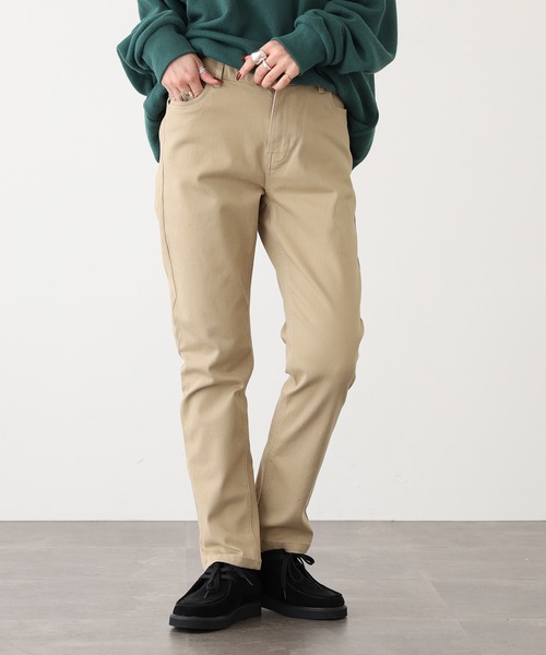 OMNES(オムネス)の「OMNES Another Edition 製品洗いテーパードパンツ(その他パンツ・レディース・ネイビー/ベージュ/インディゴブルー/チャコール・L/M)」の7枚目の写真