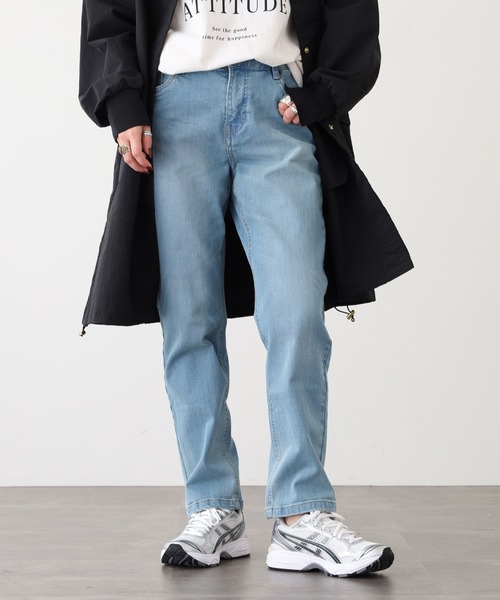 OMNES(オムネス)の「OMNES Another Edition 製品洗いテーパードパンツ(その他パンツ・レディース・ネイビー/ベージュ/インディゴブルー/チャコール・L/M)」の13枚目の写真