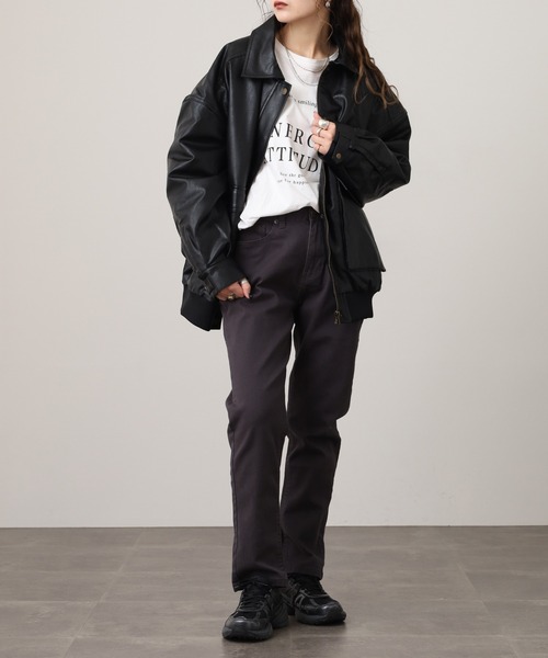 OMNES(オムネス)の「OMNES Another Edition 製品洗いテーパードパンツ(その他パンツ・レディース・ネイビー/ベージュ/インディゴブルー/チャコール/アイボリー系/ブラック/ホワイト/レンガ/カーキ・L/M/XL/S)」の22枚目の写真