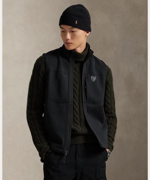 POLO RALPH LAUREN(ポロ ラルフ ローレン)の「ダブルニット モックネック ベスト(ベスト・メンズ・ブラック系1・M/L/S)」の1枚目の写真