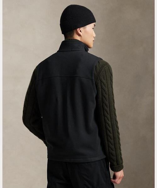 POLO RALPH LAUREN(ポロ ラルフ ローレン)の「ダブルニット モックネック ベスト(ベスト・メンズ・ブラック系1・M/L/S)」の10枚目の写真