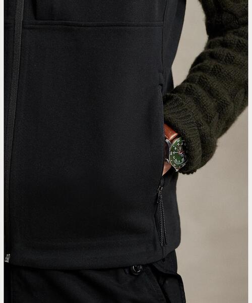 POLO RALPH LAUREN(ポロ ラルフ ローレン)の「ダブルニット モックネック ベスト(ベスト・メンズ・ブラック系1・M/L/S)」の4枚目の写真