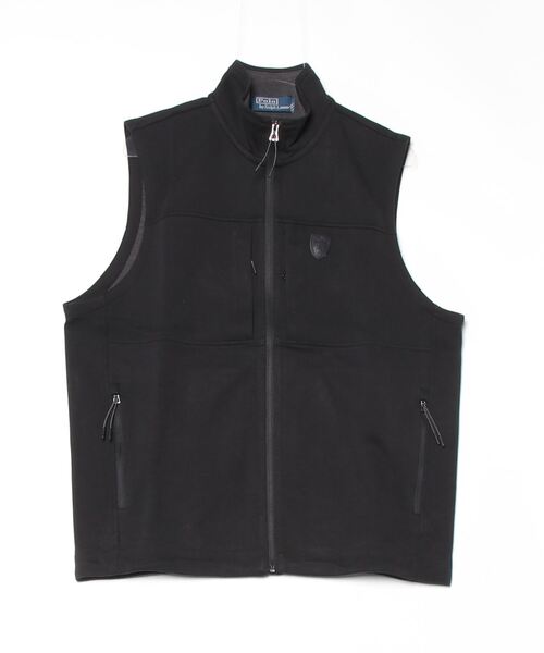 POLO RALPH LAUREN(ポロ ラルフ ローレン)の「ダブルニット モックネック ベスト(ベスト・メンズ・ブラック系1・M/L/S)」の5枚目の写真