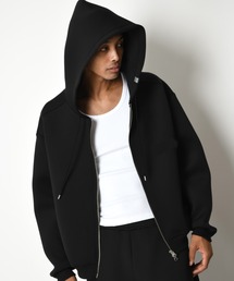 SUPERTHANKS | <無地>ジップアップパーカー/Double-knit Zip-Hoodie (無地)(パーカー)