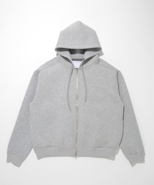 SUPERTHANKS（スーパーサンクス）の「＜無地＞ジップアップパーカー/Double-knit Zip-Hoodie （無地）（パーカー・メンズ・アッシュグレー/ダークアッシュ/ブラック・S/M/L）」の4枚目の写真