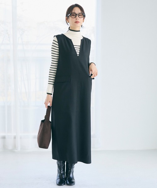 coca(coca)(コカ)の「【WEB限定セール】アンゴラタッチ 配色ハイネックニット(ニット/セーター・レディース・ブラック/グレー/その他1/ブラウン・L/M/S)」の22枚目の写真